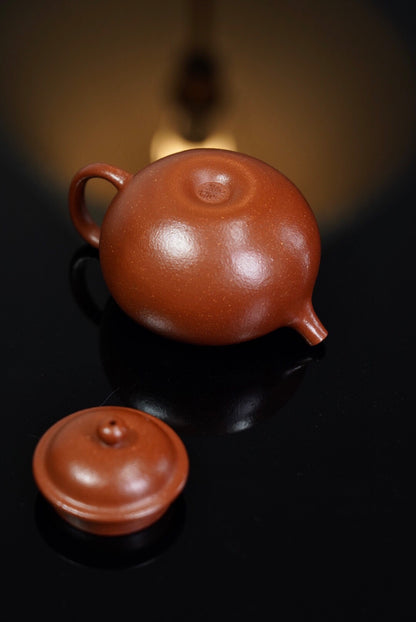 Fully handmade top red descending slope Wutang purple sand teapot [20230802 daily special price]