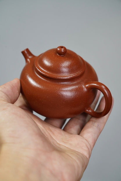 Fully handmade top red descending slope Wutang purple sand teapot [20230802 daily special price]