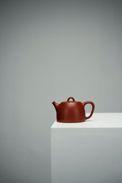 全手工原礦粗砂朱泥玉成漢鐸紫砂壺「20250816每日特價」