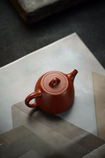 全手工原礦粗砂朱泥玉成漢鐸紫砂壺「20250816每日特價」