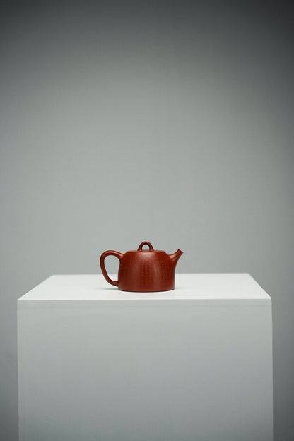 全手工原礦粗砂朱泥玉成漢鐸紫砂壺「20250816每日特價」