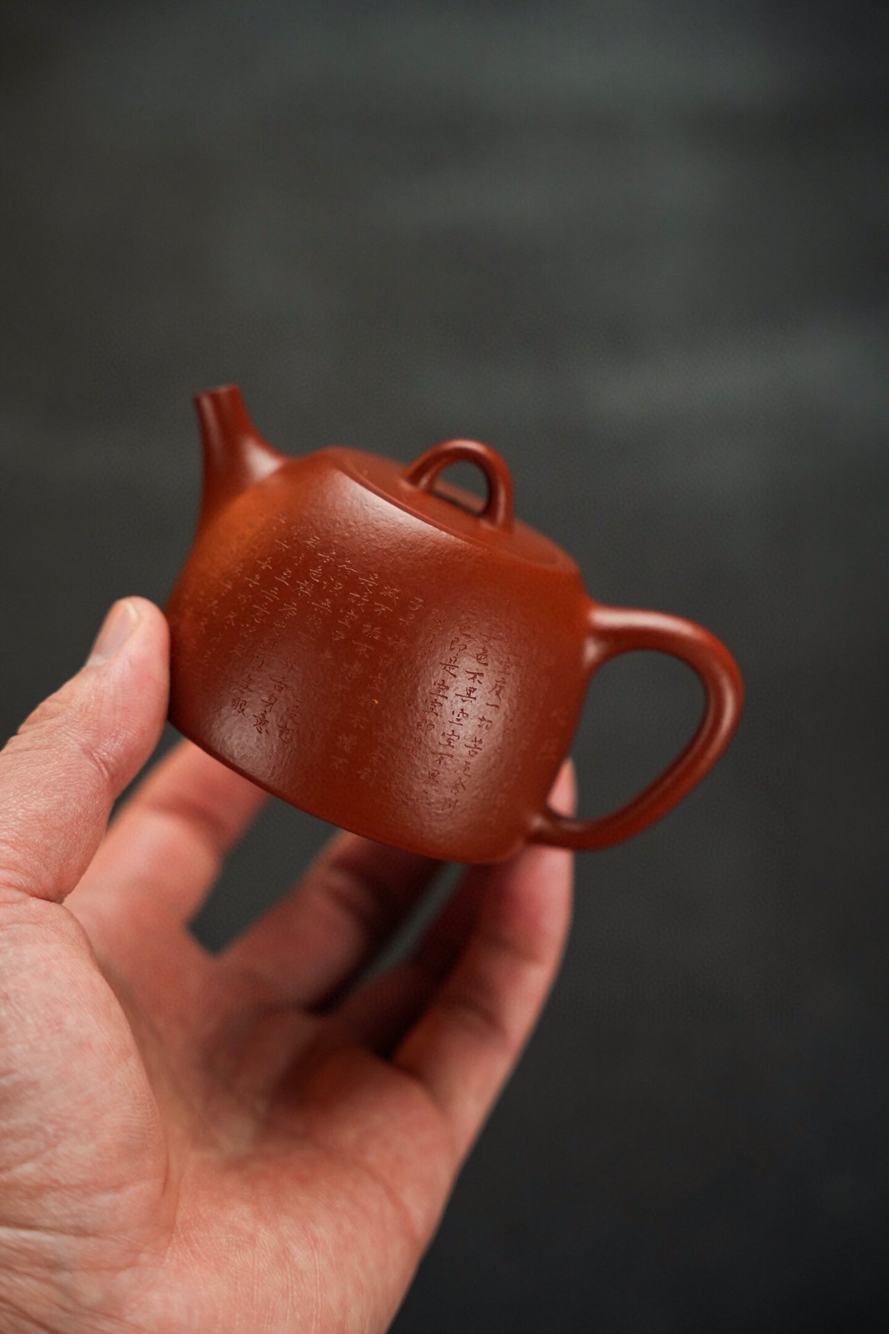 全手工原礦粗砂朱泥玉成漢鐸紫砂壺「20250816每日特價」