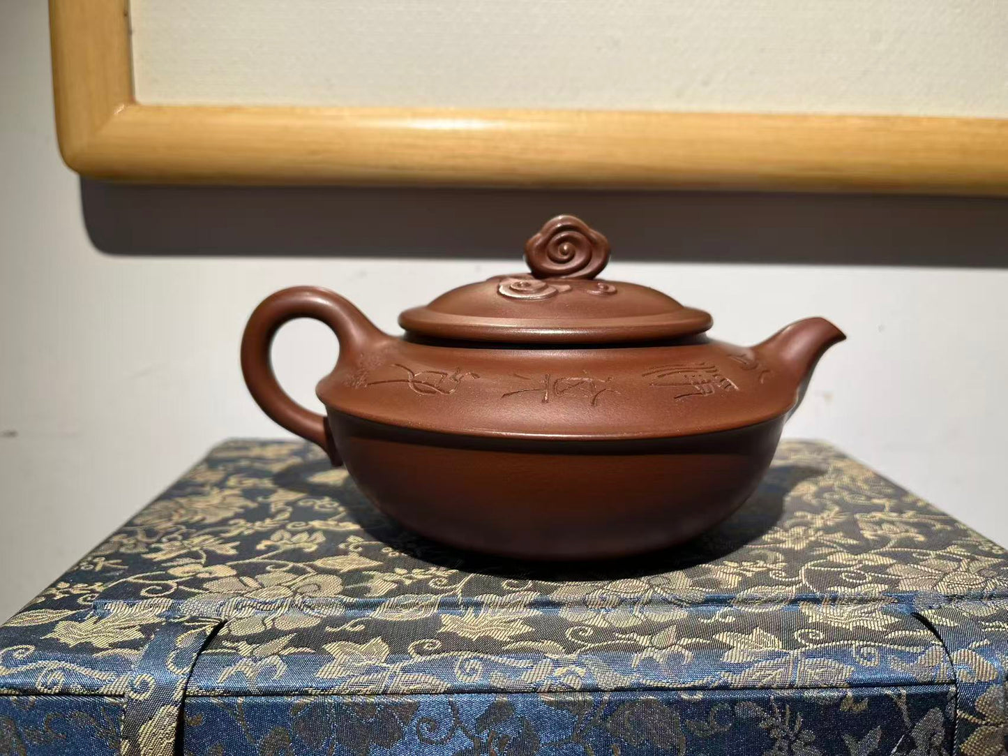 孤品文革早期底槽清祥雲壺「周春燕紫砂壺」