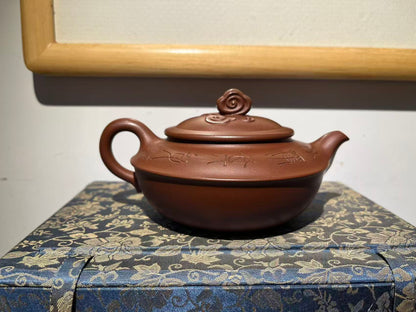 孤品文革早期底槽清祥雲壺「周春燕紫砂壺」