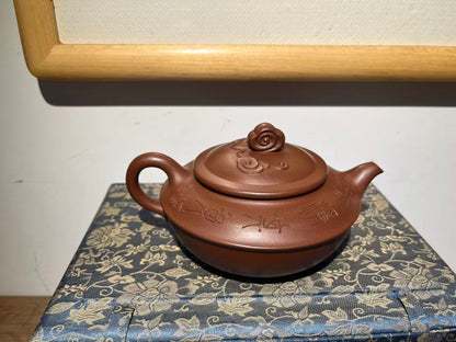 孤品文革早期底槽清祥雲壺「周春燕紫砂壺」