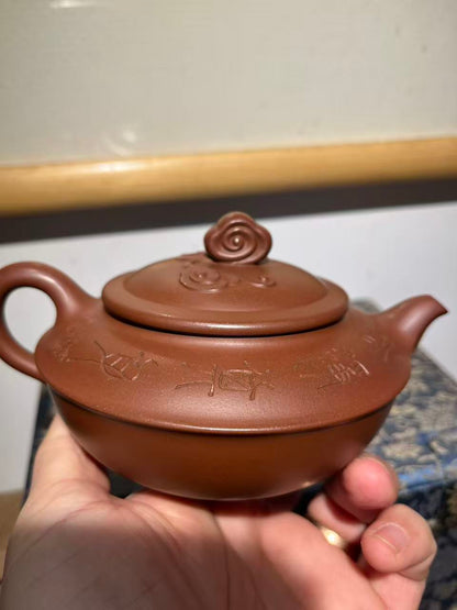 孤品文革早期底槽清祥雲壺「周春燕紫砂壺」