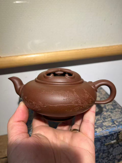 孤品原礦底槽清如意紫砂壺「周春燕紫砂壺」