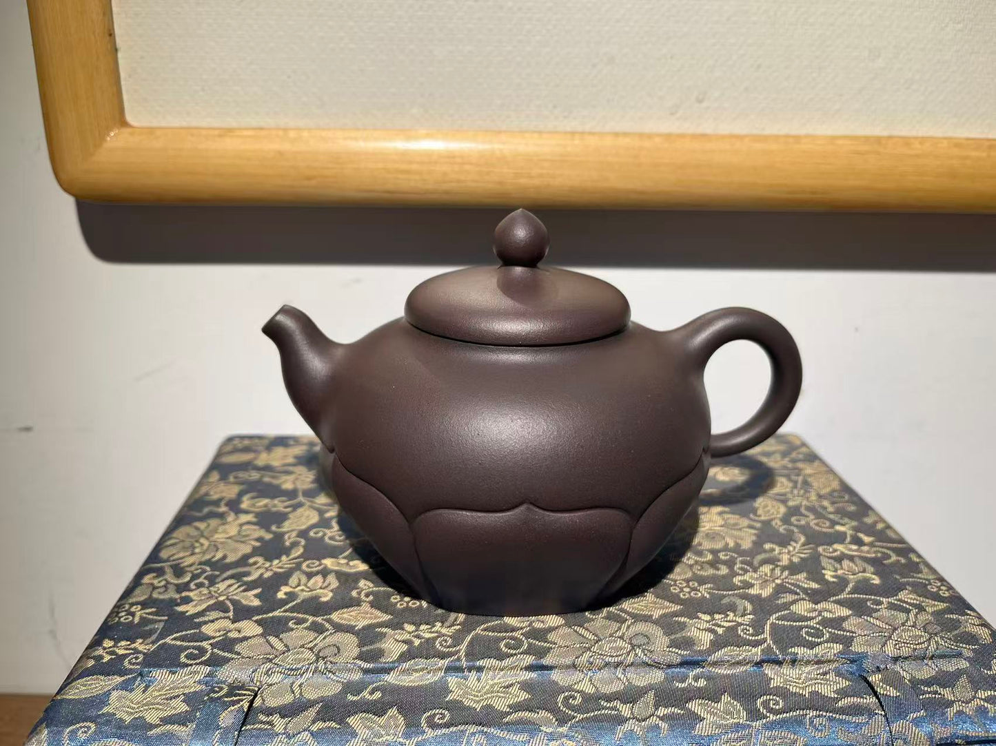 孤品原礦老料清灰泥禪蓮紫砂壺「周春燕紫砂壺」