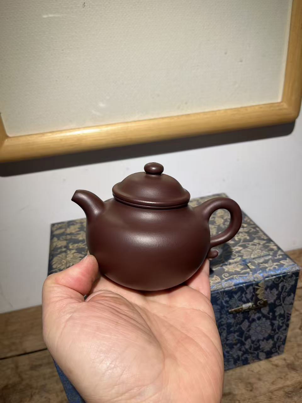 孤品老料紫泥大亨蓮子紫砂壺「周春燕紫砂壺」