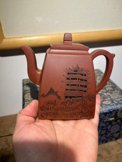 孤品龍血砂漢方紫砂壺「周春燕紫砂壺」