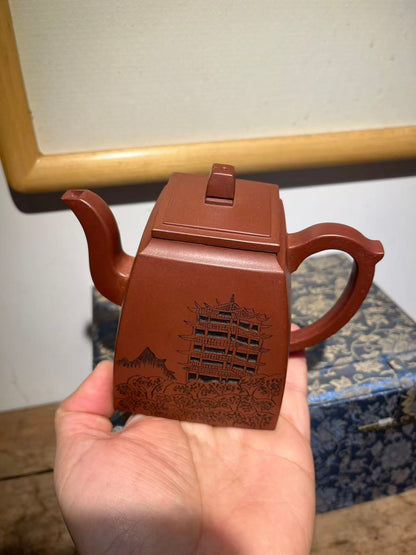 孤品龍血砂漢方紫砂壺「周春燕紫砂壺」