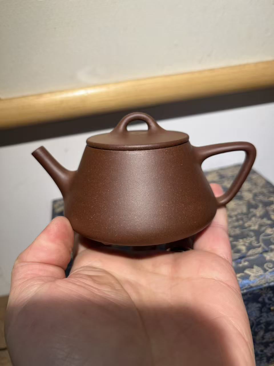 孤品原礦底槽清寬口子冶石瓢紫砂壺「高工」