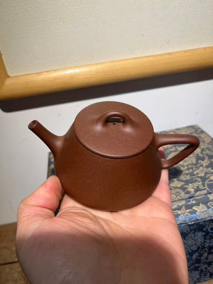 孤品原礦底槽清寬口子冶石瓢紫砂壺「高工」