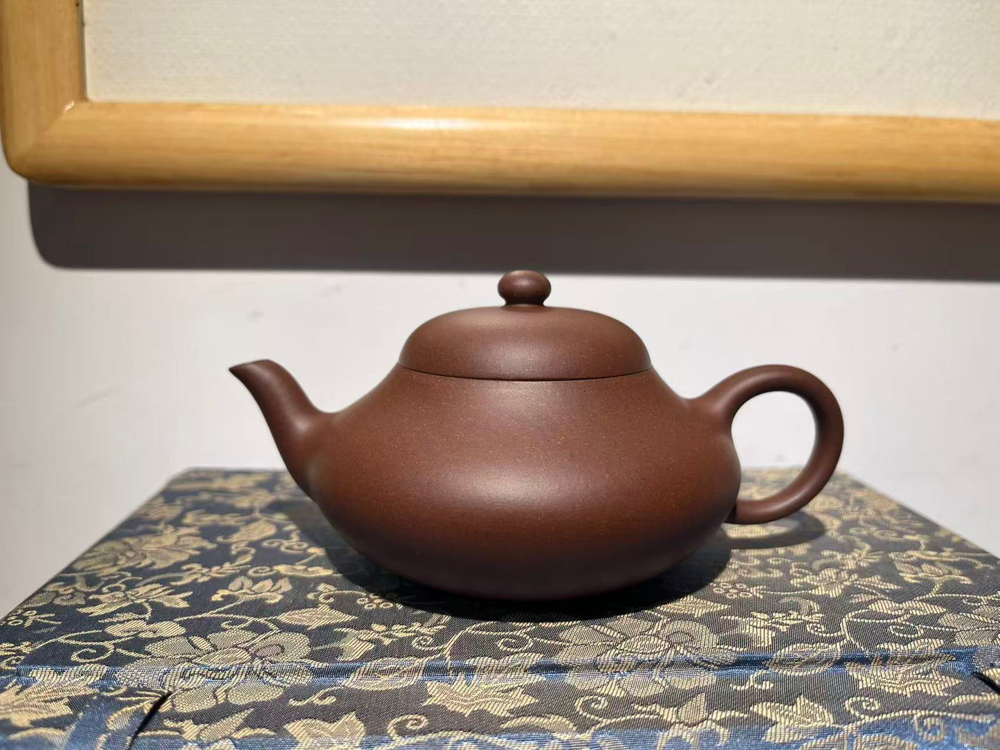 孤品原礦底槽清梨形紫砂壺「高工」