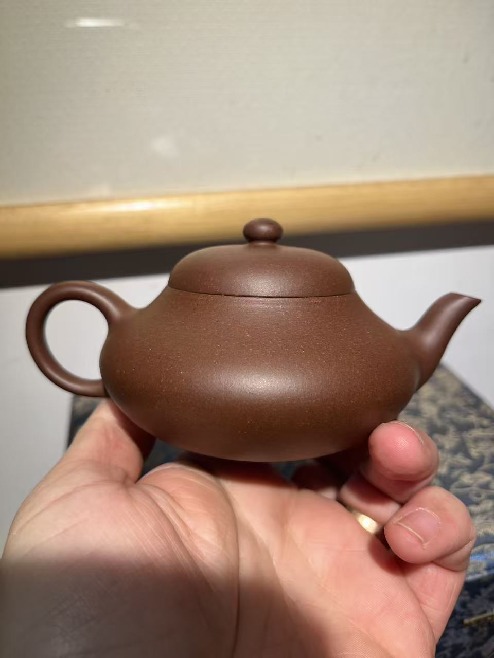 孤品原礦底槽清梨形紫砂壺「高工」