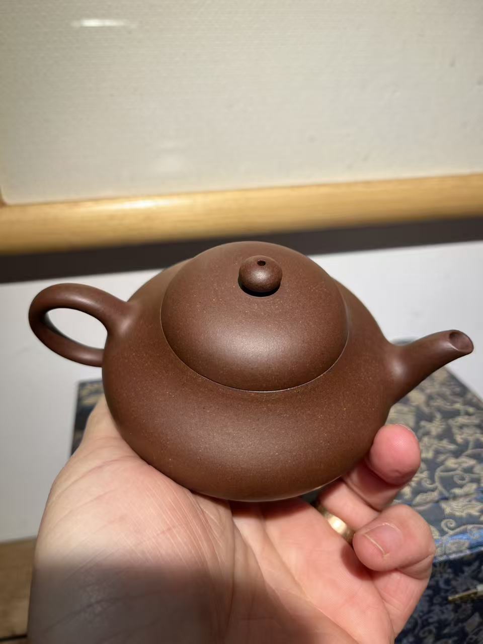 孤品原礦底槽清梨形紫砂壺「高工」