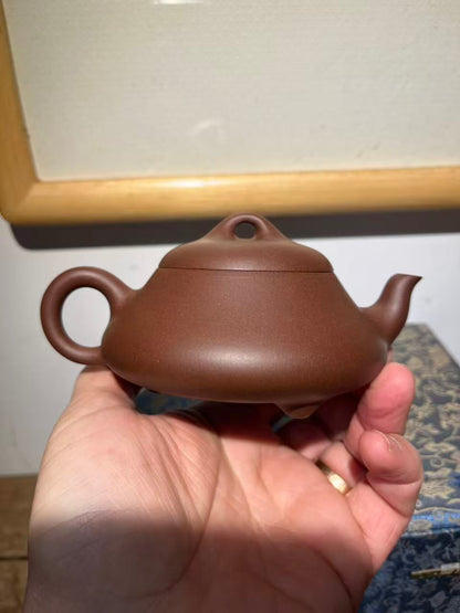 孤品全手工原礦底槽清漢棠紫砂壺「高工」