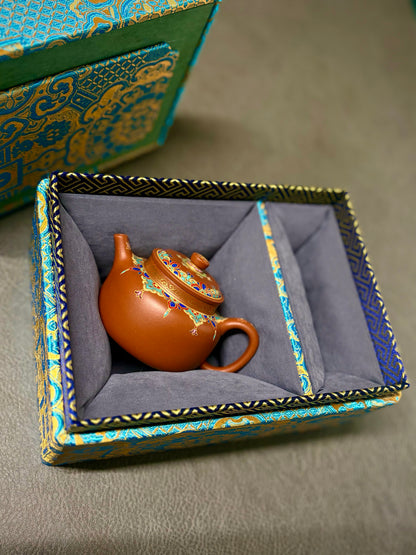 「典藏泥料」全手工黃龍山小紅泥唐門德鐘言心紫砂壺