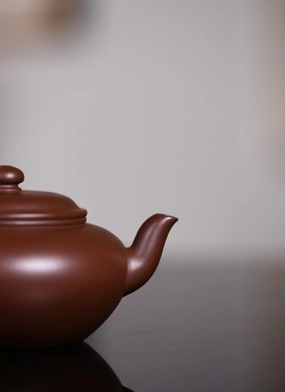 「典藏泥料」全手工紫砂一廠七十年代老紫泥雲逸紫砂壺