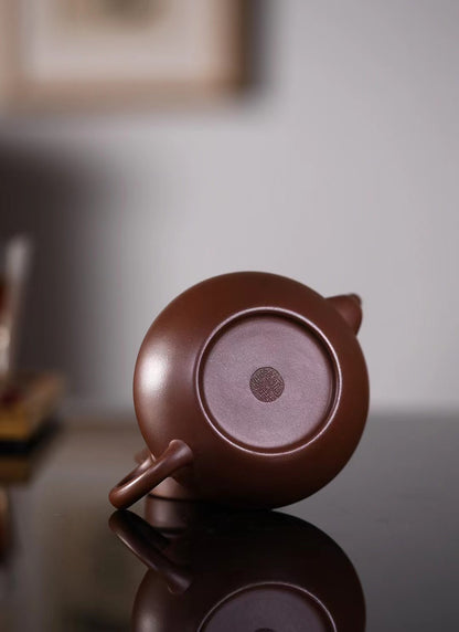 「典藏泥料」全手工紫砂一廠七十年代老紫泥雲逸紫砂壺