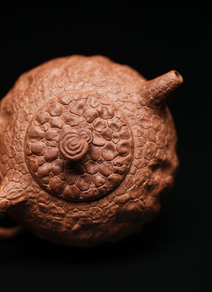 「典藏泥料」全手工黃降坡供春紫砂壺