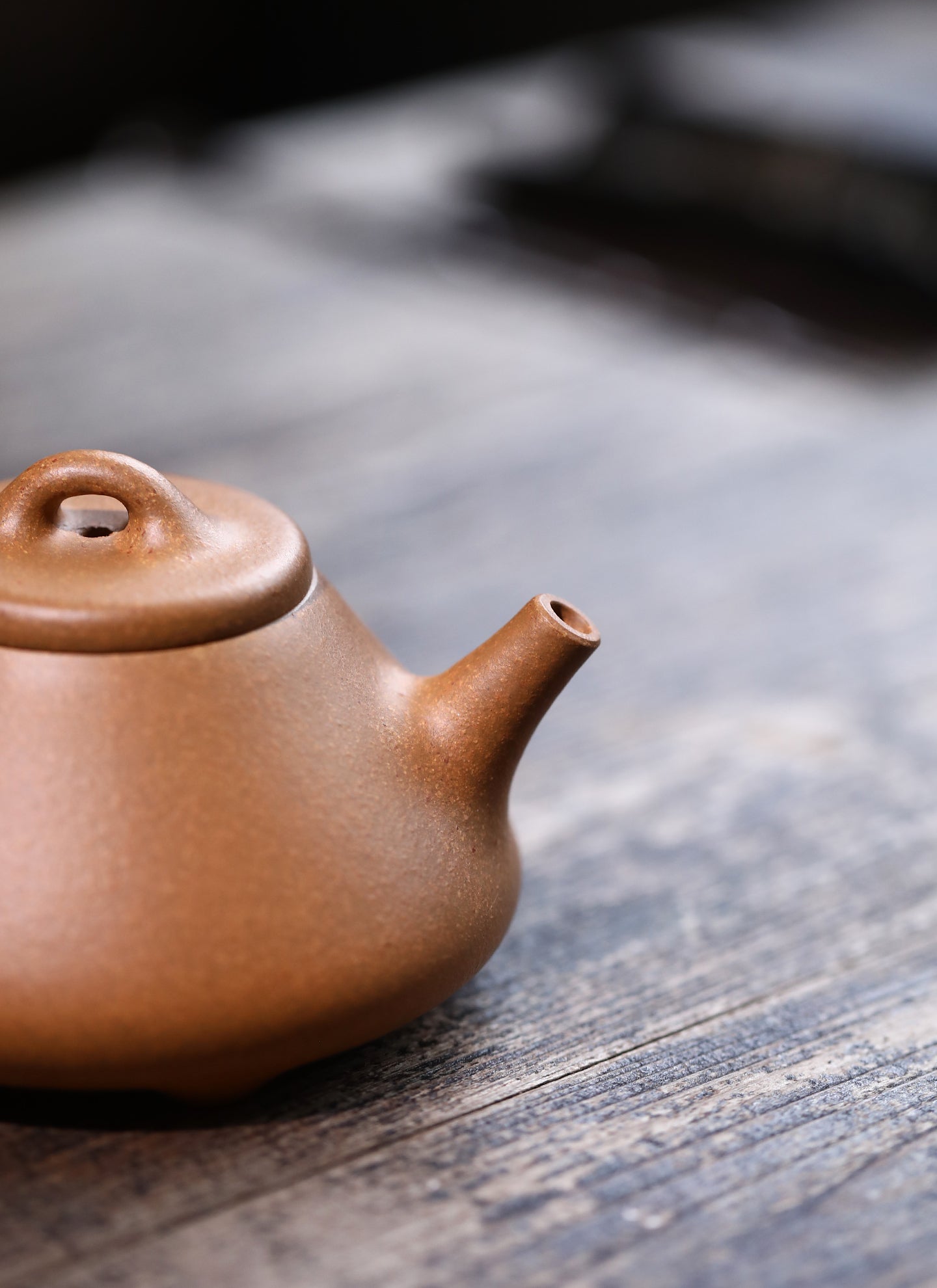 「典藏泥料」全手工寶山段子冶石瓢紫砂壺