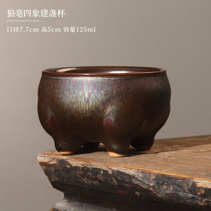 Jianzhan Master Cup, Kiln Transformed Ceramic Teacup Tea Cup