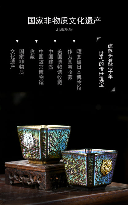 Kiln Transformation Gilt Jianzhan Master Cup