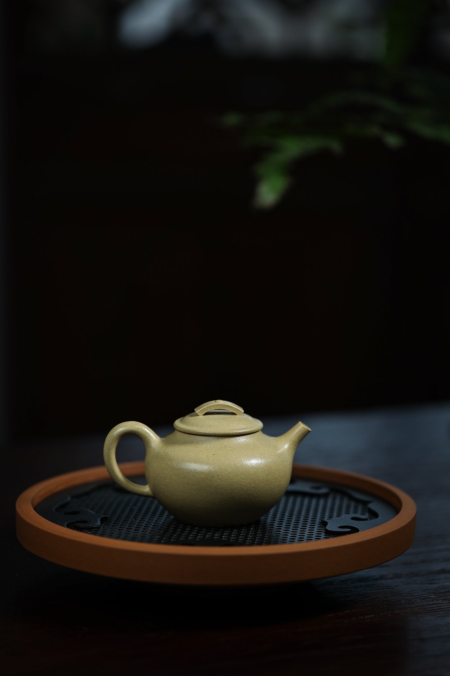 Fully handmade Benshan green clay auspicious jade purple clay teapot