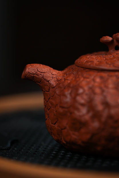 Full handmade red clay for spring purple clay teapot