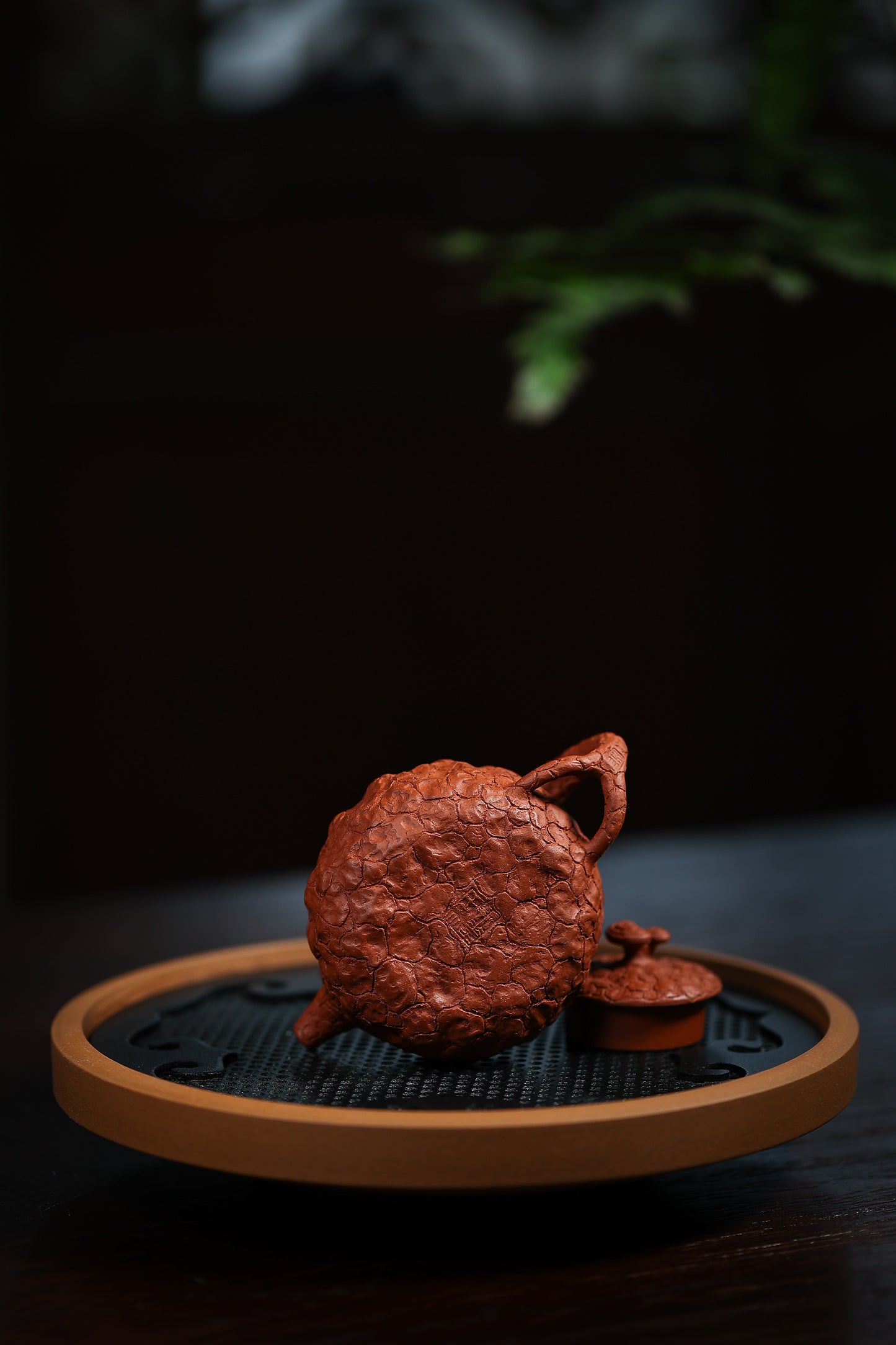 Full handmade red clay for spring purple clay teapot