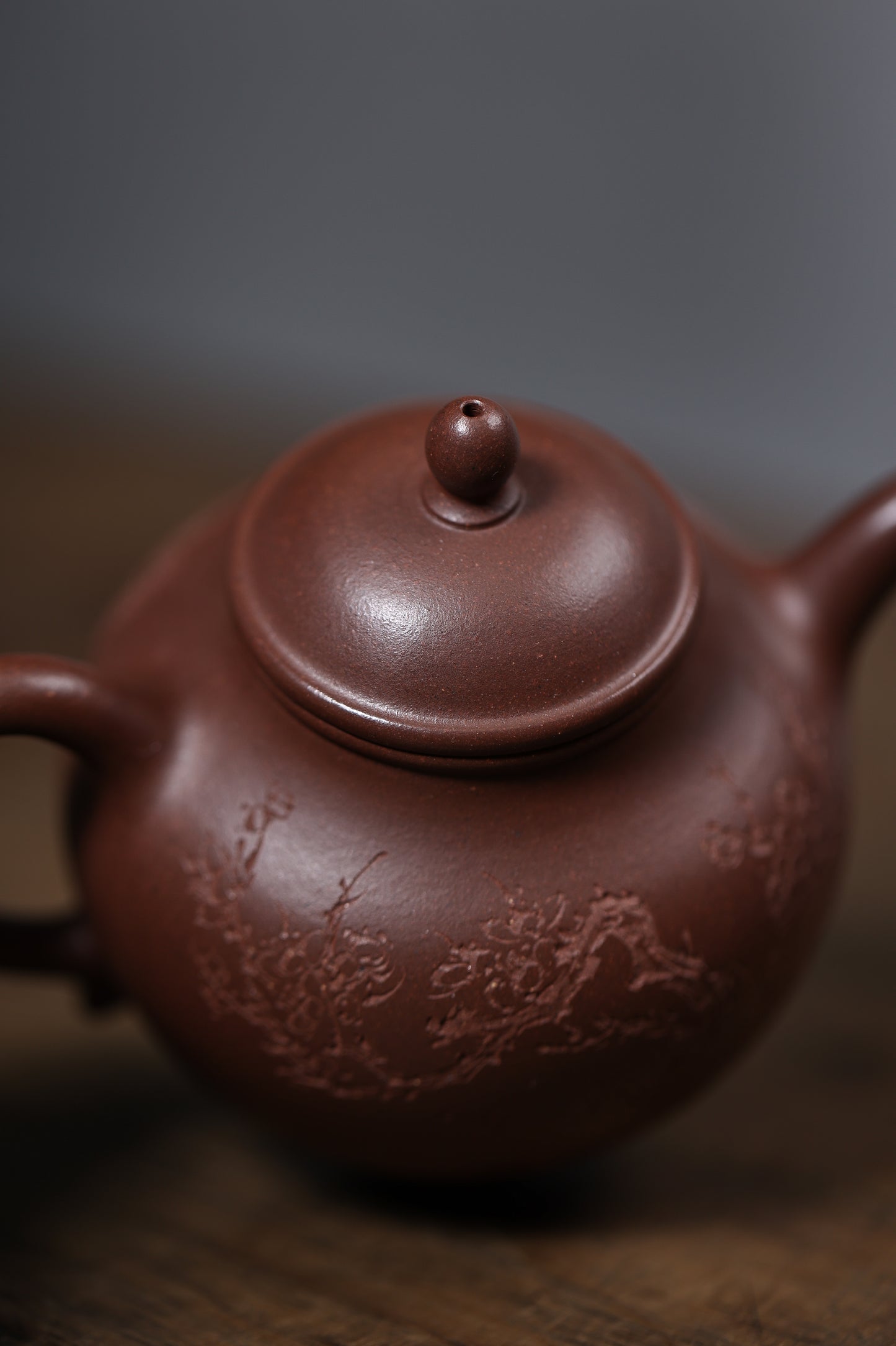 「典藏泥料」全手工中槽清秋水暗香浮動紫砂壺