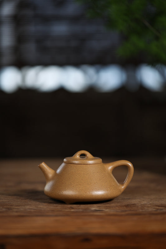 「典藏泥料」全手工段泥子冶石瓢紫砂壺