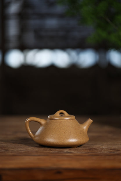 「典藏泥料」全手工段泥子冶石瓢紫砂壺