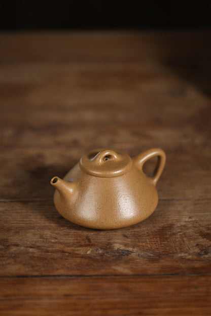 「典藏泥料」全手工段泥子冶石瓢紫砂壺