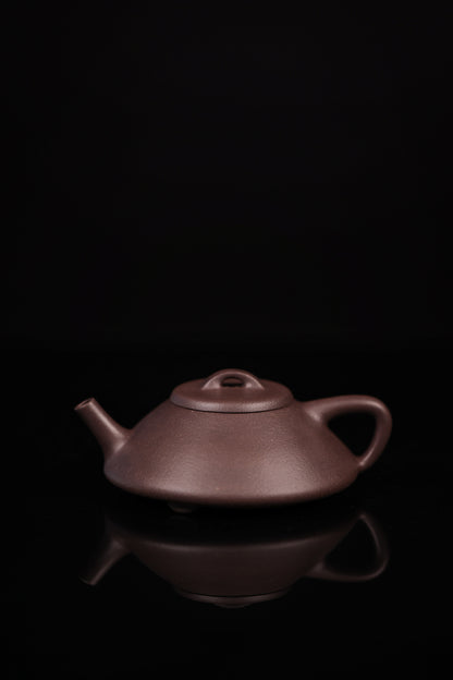 「典藏泥料」全手工大水潭紫泥合瓢紫砂壺