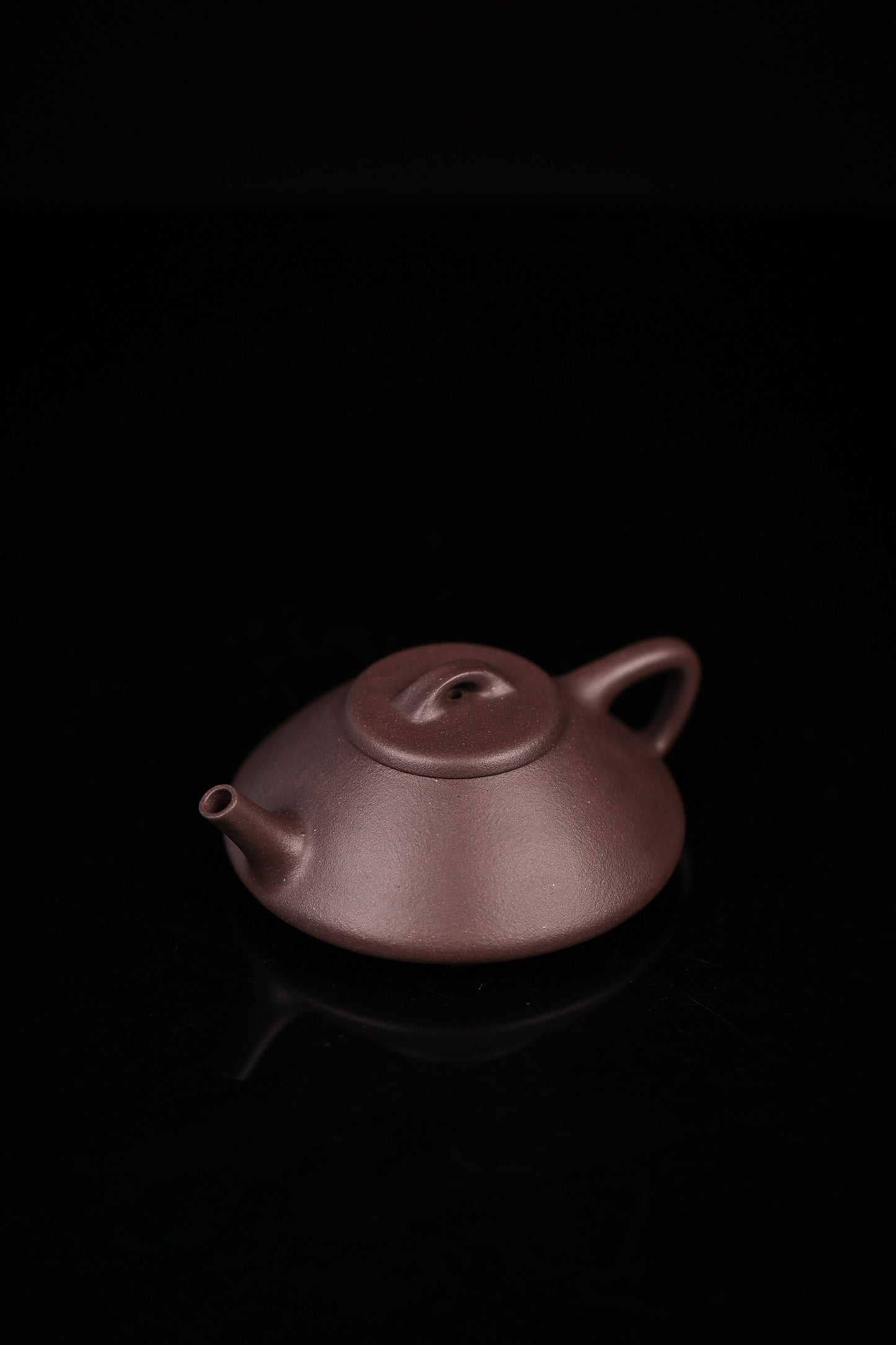 「典藏泥料」全手工大水潭紫泥合瓢紫砂壺