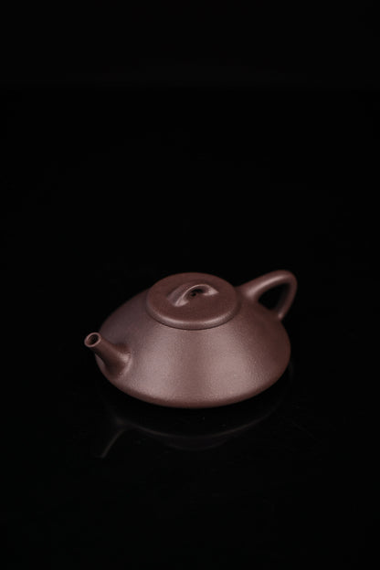 「典藏泥料」全手工大水潭紫泥合瓢紫砂壺