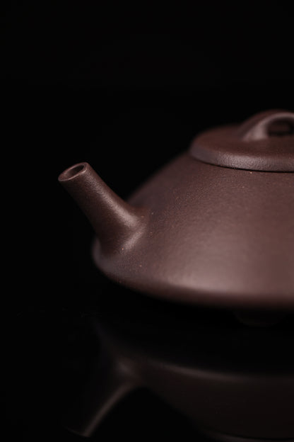 「典藏泥料」全手工大水潭紫泥合瓢紫砂壺