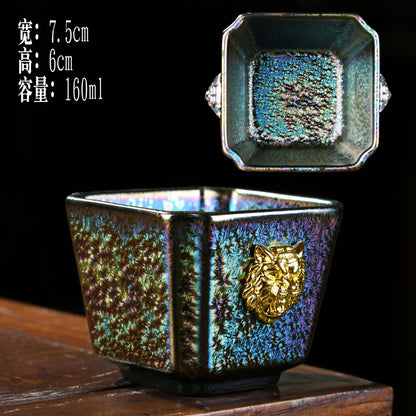 Kiln Transformation Gilt Jianzhan Master Cup