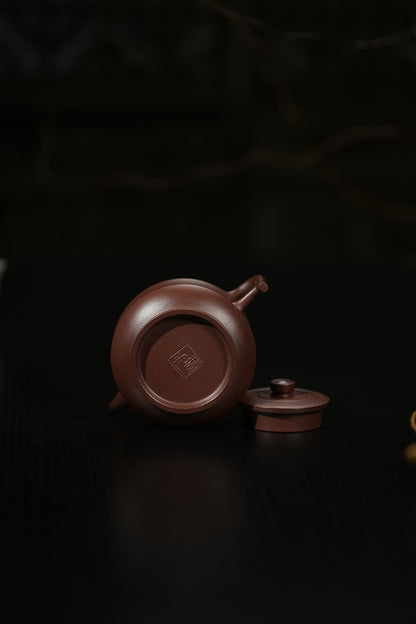 「典藏泥料」全手工典藏級老紫泥安逨紫砂壺