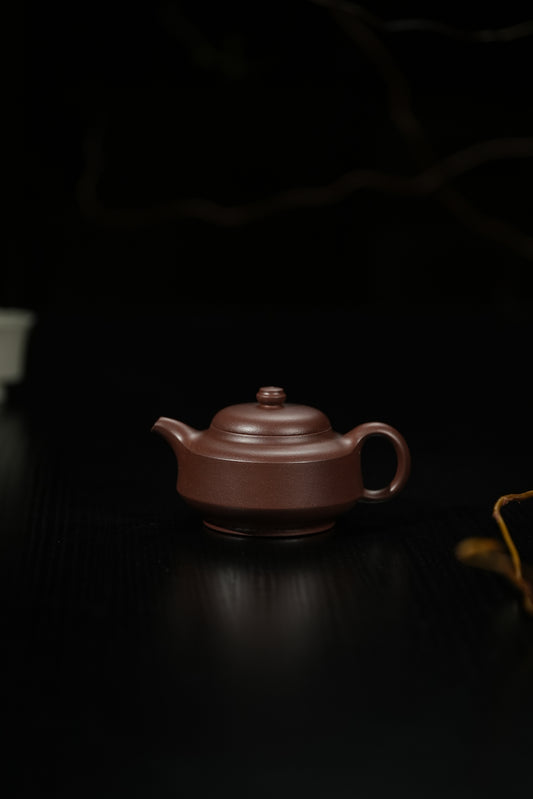 「典藏泥料」全手工老紫泥荷香紫砂壺