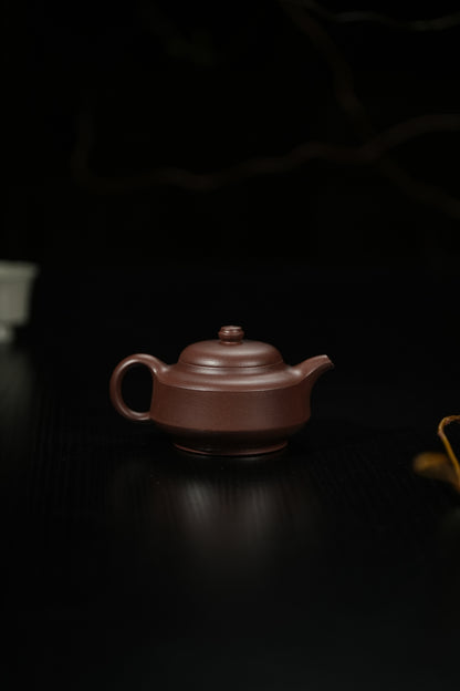 「典藏泥料」全手工老紫泥荷香紫砂壺