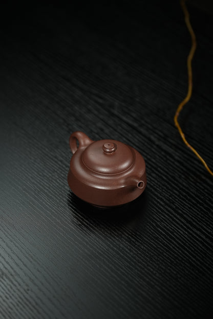 「典藏泥料」全手工老紫泥荷香紫砂壺