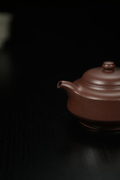 「典藏泥料」全手工老紫泥荷香紫砂壺