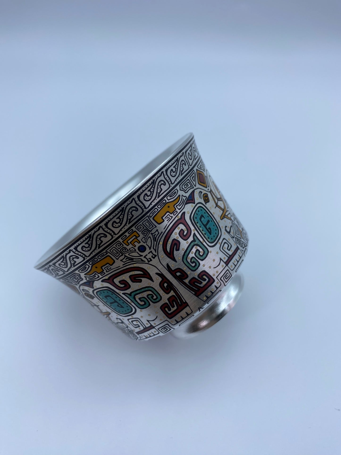 Ceramic gilt silver teacups, teacups, master cups, tea cups, gold and silver