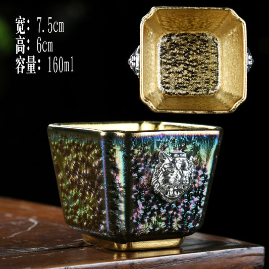 Kiln Transformation Gilt Jianzhan Master Cup