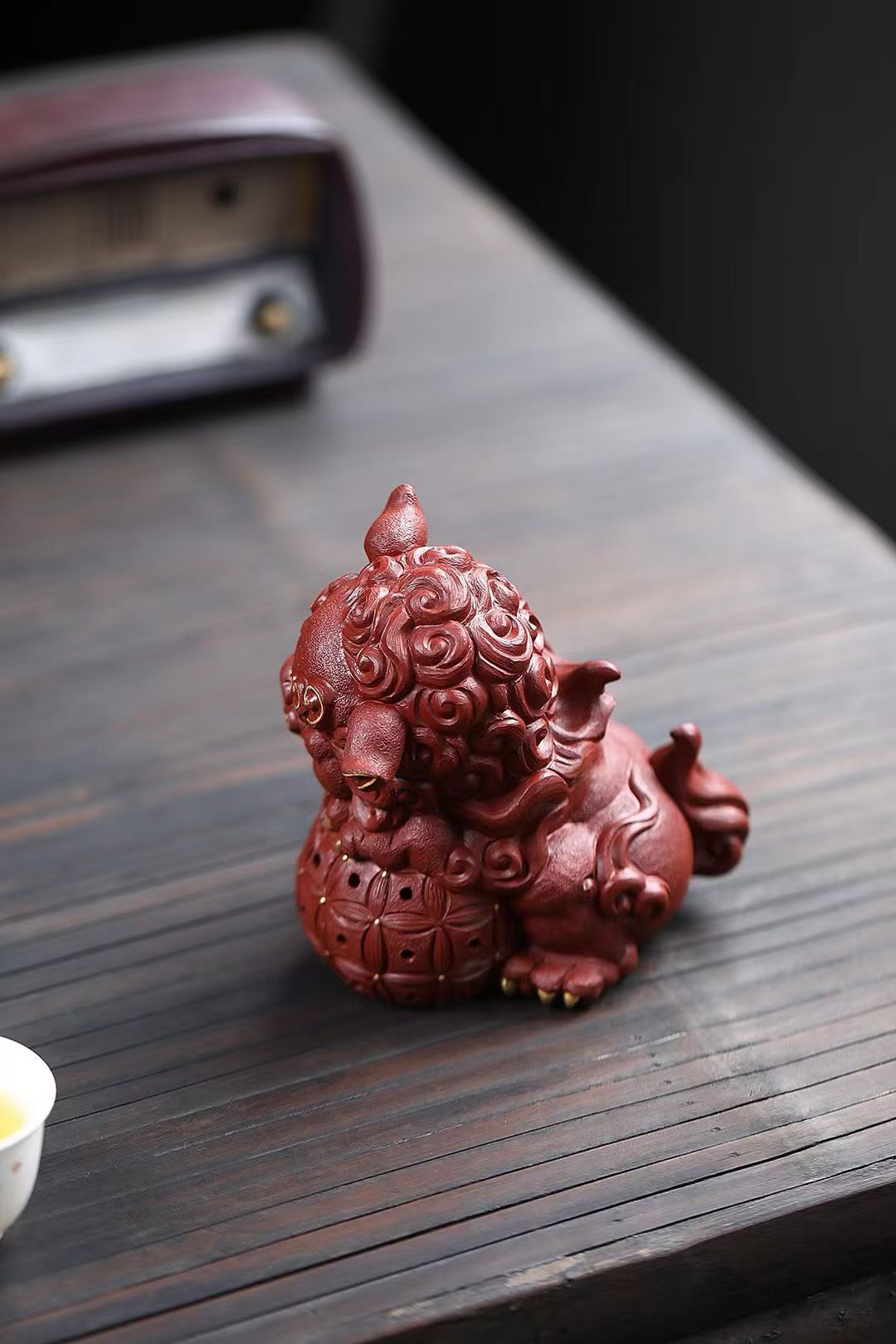 大紅袍朱泥醒獅茶寵