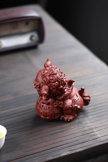 大紅袍朱泥醒獅茶寵