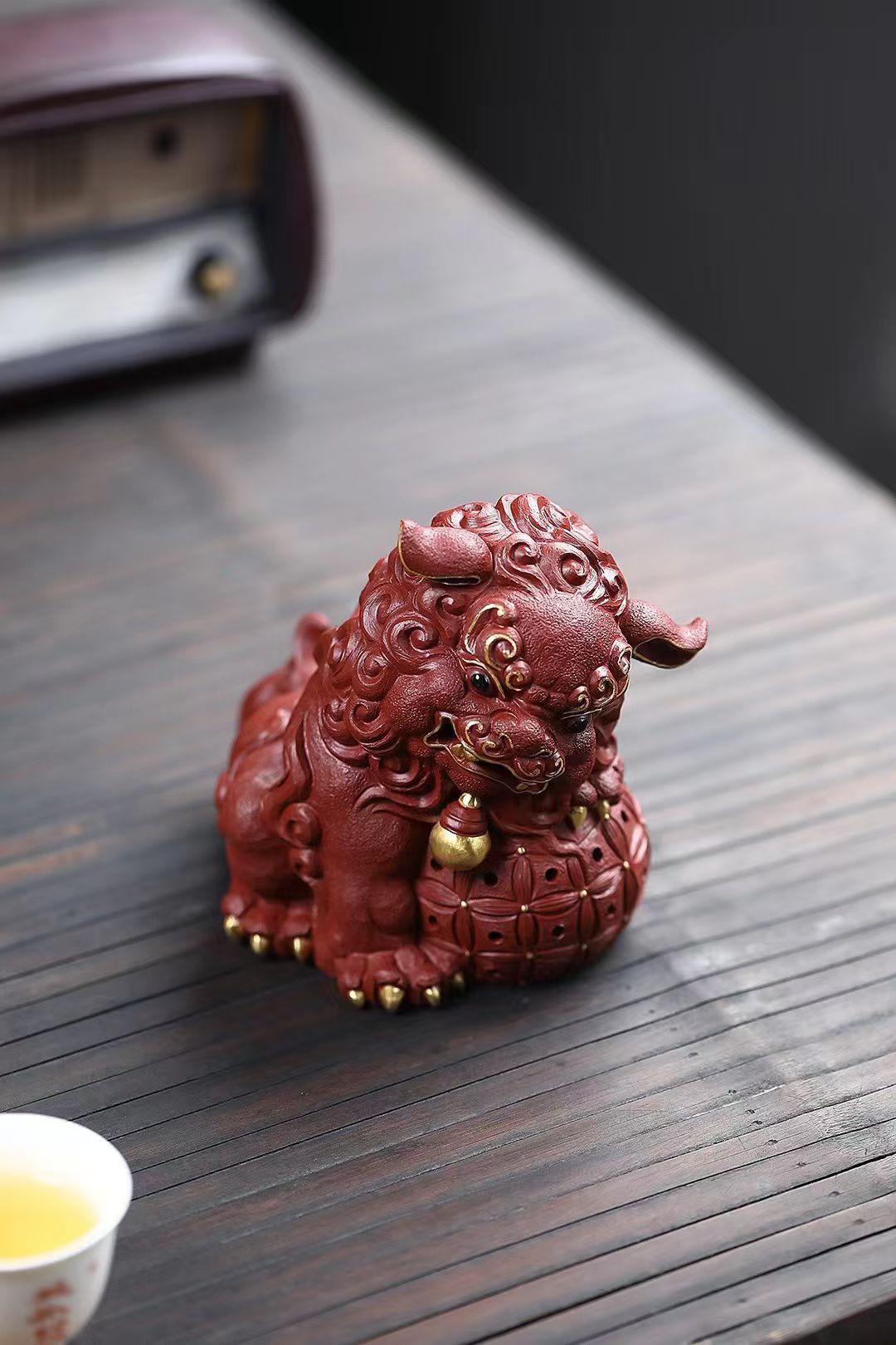 大紅袍朱泥醒獅茶寵